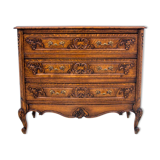 Oak Louis XV style chest of drawers, France, circa 1920.