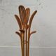 Rattan coat rack