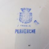 4 vintage dessert plates from the Gien manufacture model Pervenche