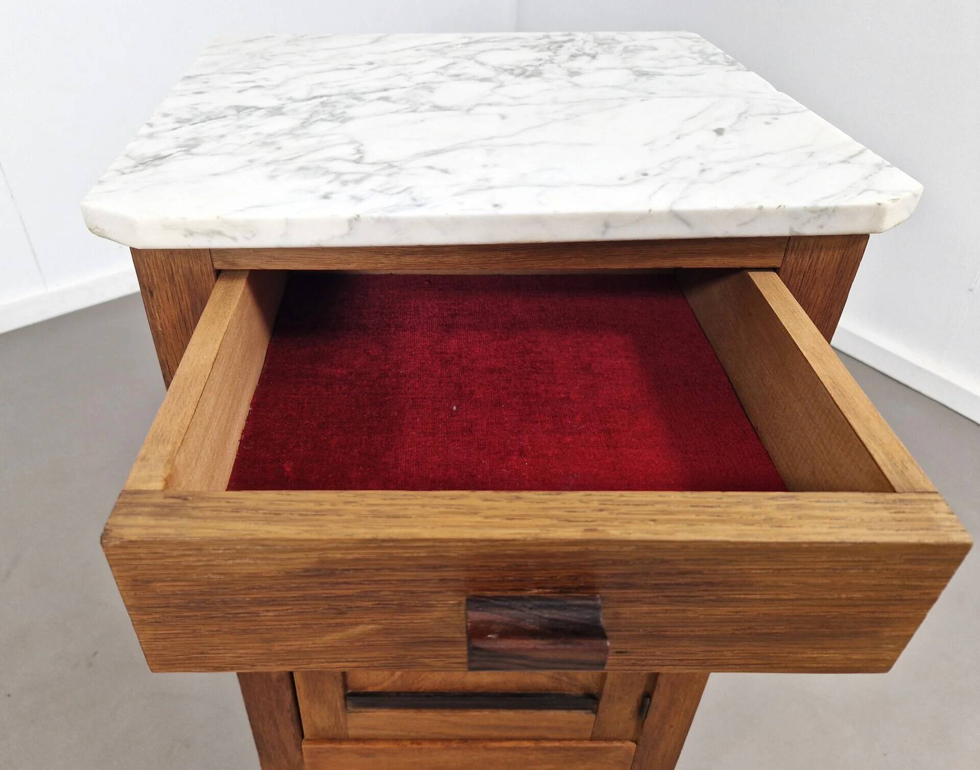 Table de nuit Art Déco | Cabinet d'entrée | Plateau en marbre