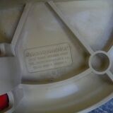 Ulisse cane stool/folding chair, red, Ivan Loss design, vintage Italian 1980s