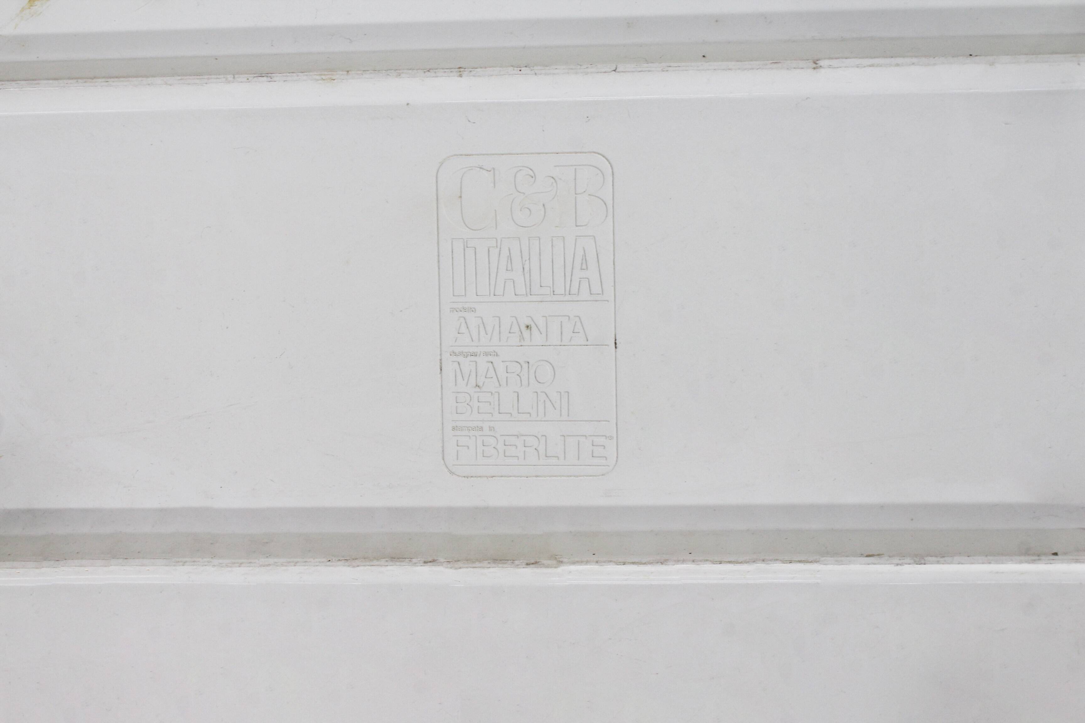 Vintage Amanta lounge chairs by Mario Bellini for C&B Italia, set of 4