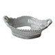Corbeille en porcelaine blanche