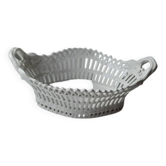 White porcelain basket