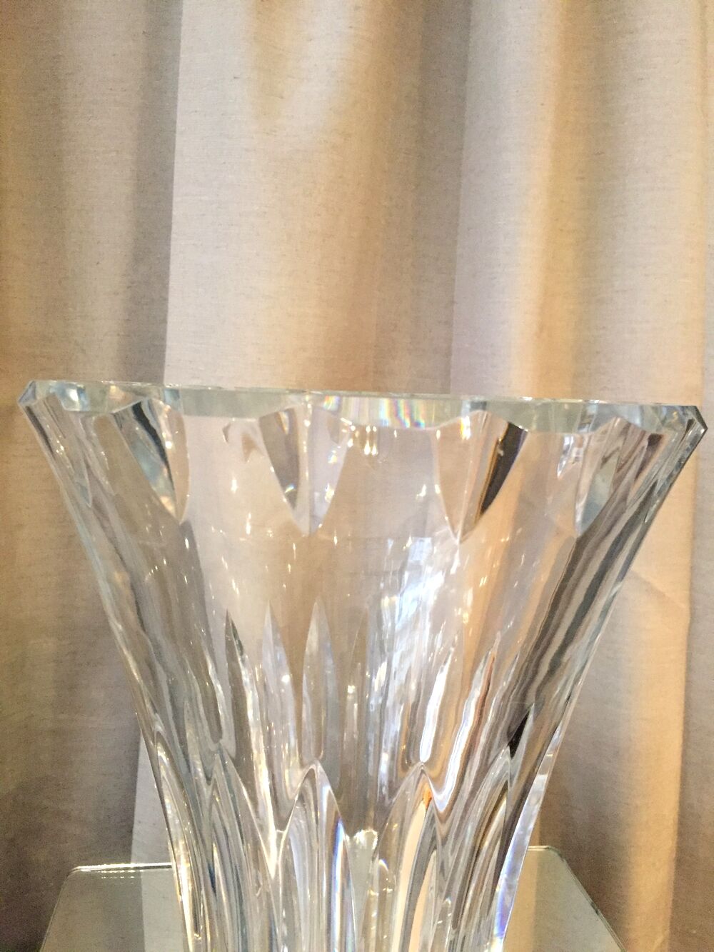 Vase in crystal size baccarat