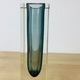Sommerso vase soliflore in Murano glass