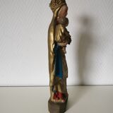 large statue of the Virgin and Child in painted plaster