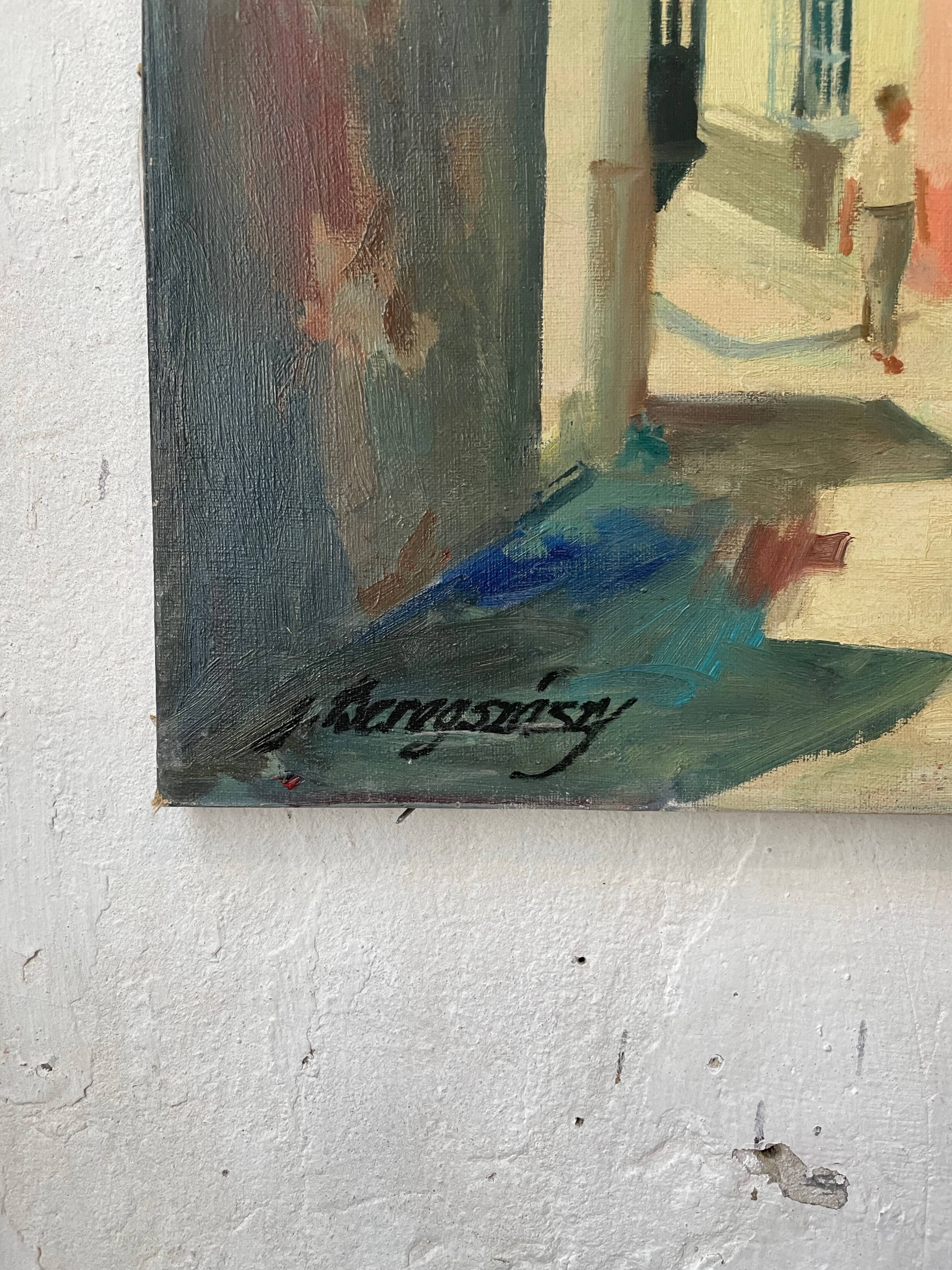 Canvas oil landscape alley 60x80cm