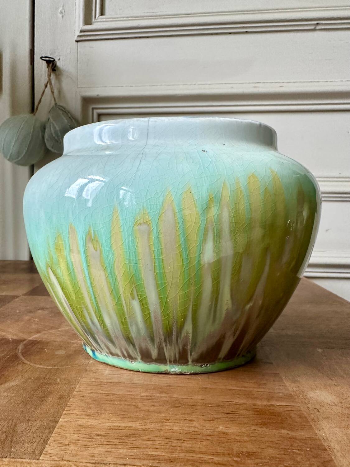 Glazed stoneware vase from the 70s