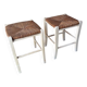 2 tabourets bois anciens