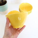 6 yellow bowls Moulin des Loups