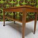 Teak serving table with casters, 1970s