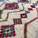 Moroccan Berber rug in cream wool with multicoloured diamonds – 250 × 147 cm