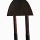 Sculptural steel chair, 1980s