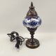 Blue mosaic deco brass lamp