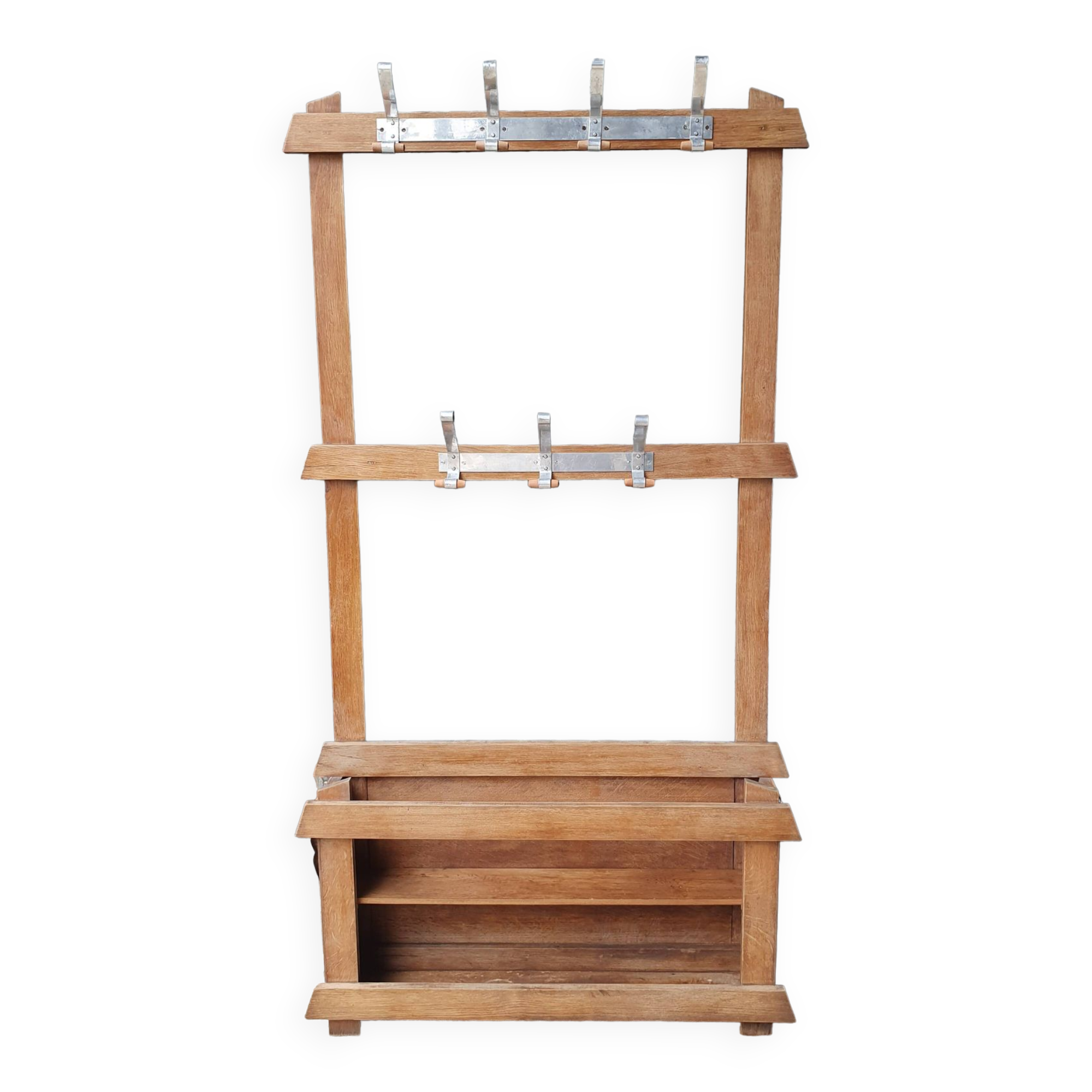 Vintage bistro wall coat rack