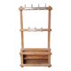 Vintage bistro wall coat rack