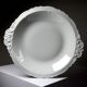 Large, hollow serving dish in fine white Limoges porcelain, vintage/antique