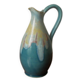 Vase à anse en céramique émaillée fabrication artisanale décoration campagne slow poterie handmade