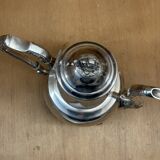Silver metal teapot