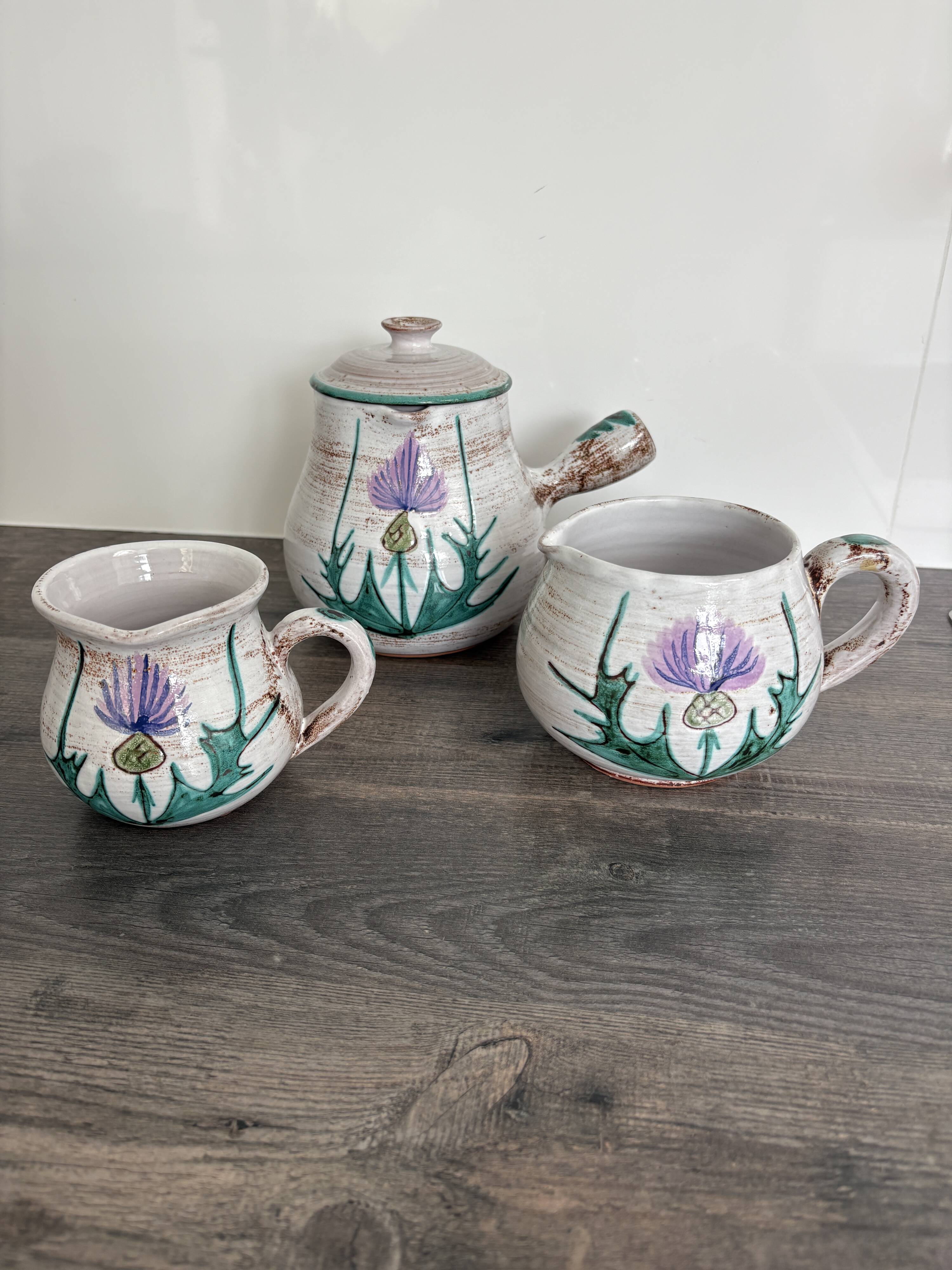 Three Vintage Thistle Pitchers – Daniel Étienne