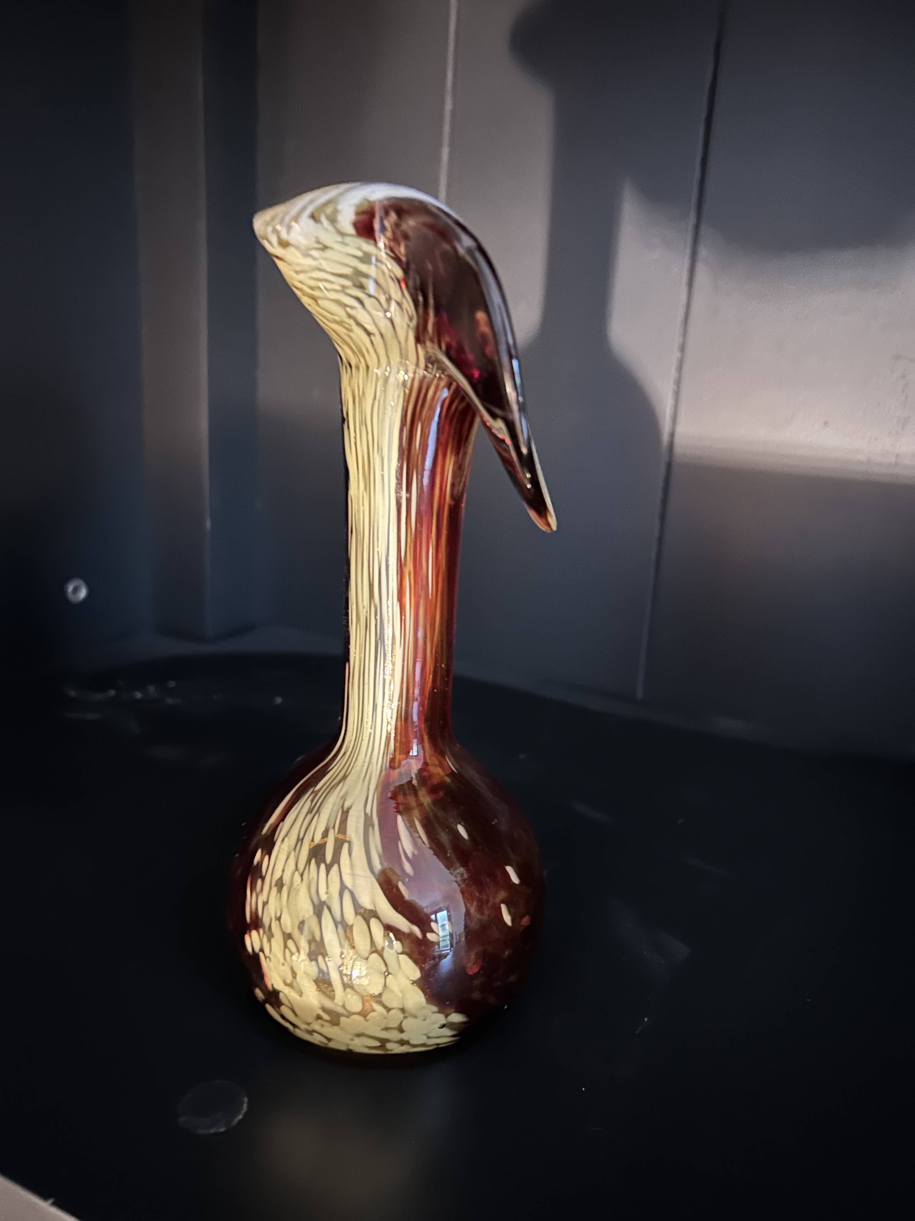 Blown glass vase