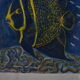 Oil on canvas fish angel