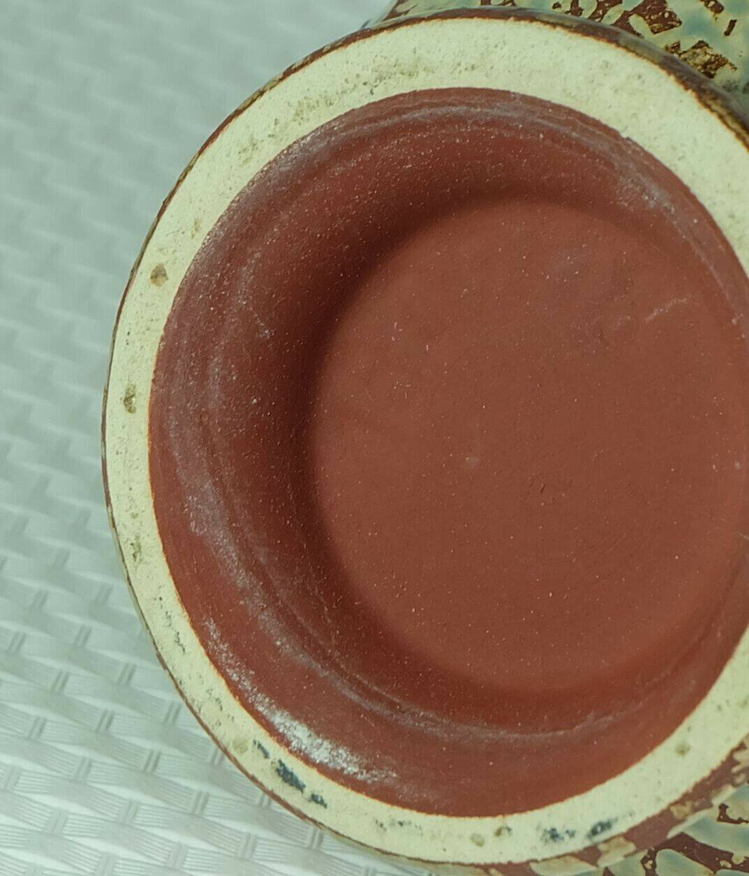 1960's vase u-keramik model 1809/18 exceptional glaze and colors