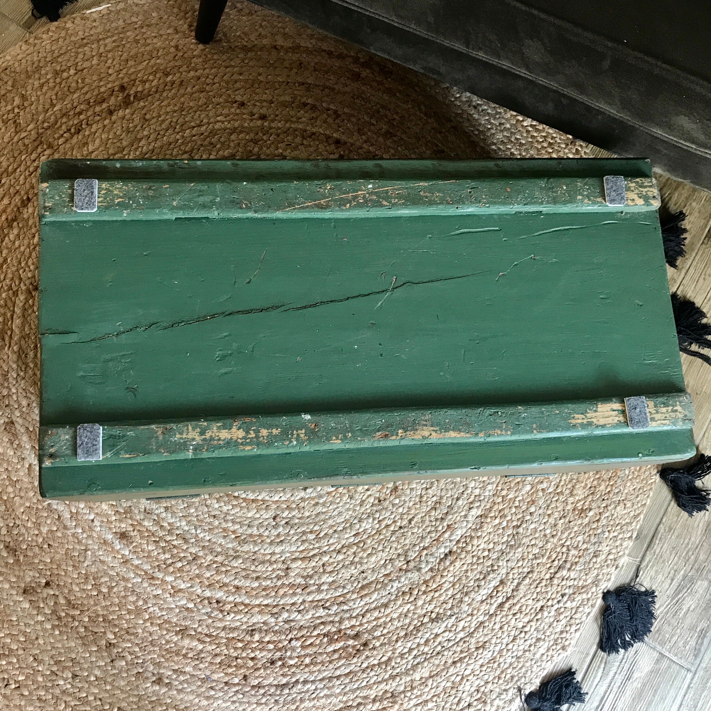 Hand-painted wooden trunk