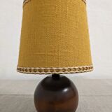 Vintage wooden bedside lamp