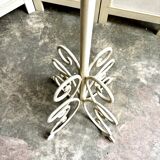 White metal coat rack
