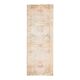 Vintage Turkish Hand-Knotted Wool Cotton Beige Runner Rug 111x305