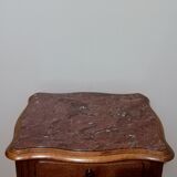 Table de chevet en chêne de style Louis XV