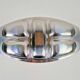 Divided Stainless Steel Tray by Carlo Mazzeri for Alessi, Italy, 1960s