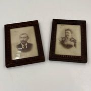 Wooden frame duo with relief