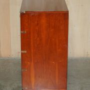 Vintage Military Campaign style chest of drawers in golden oak