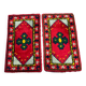 Pair of vintage rugs in Berber style wool