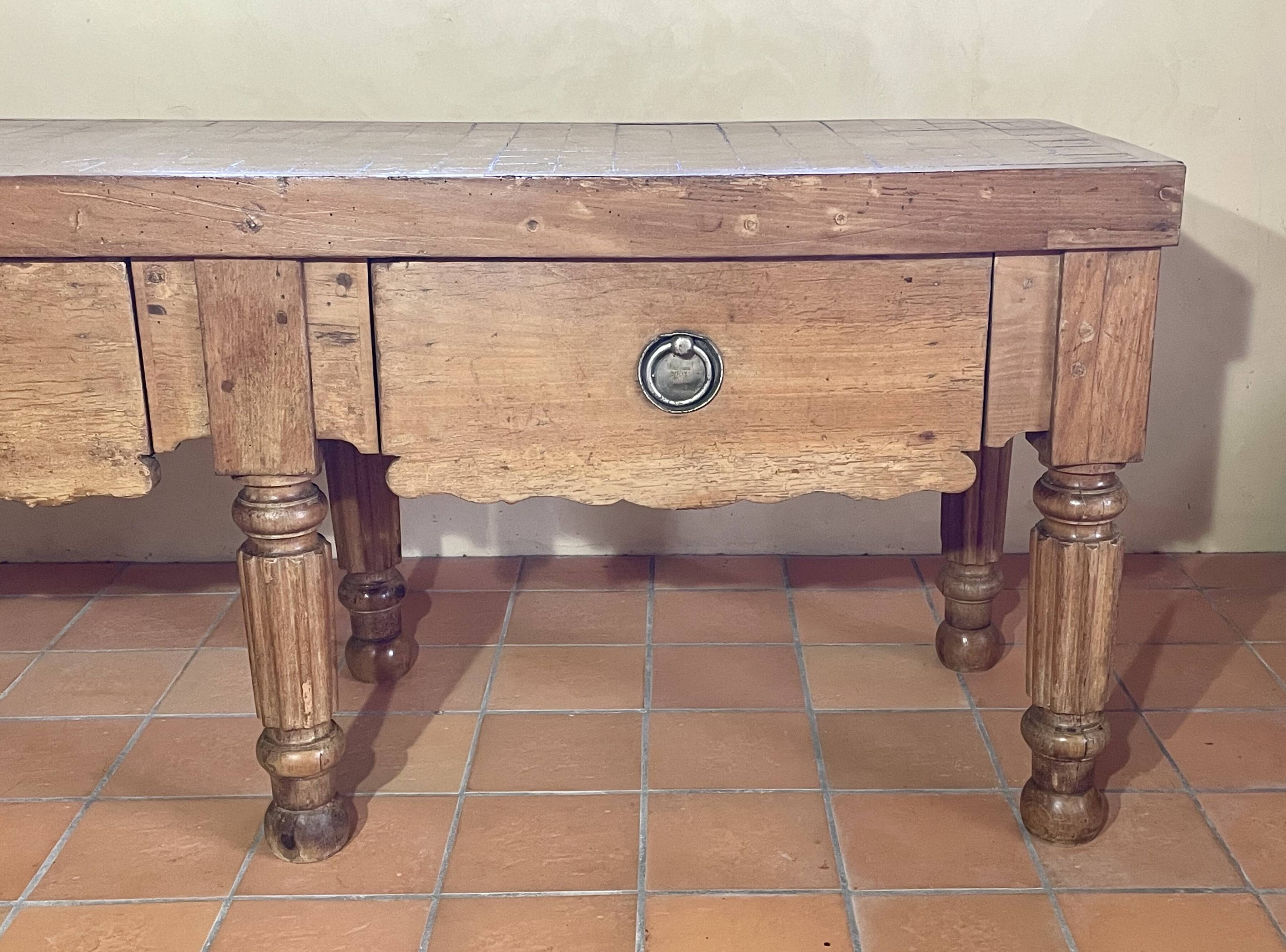 Butcher's block from the 1950s.