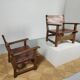 Pair of Spanish vintage leather armchairs 1920/1930
