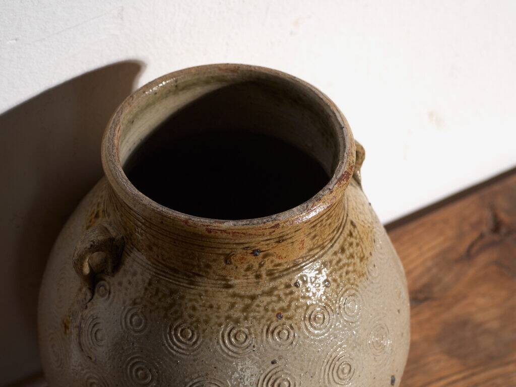 Vase ancien chinois en grès émaillé – Chine, vers 1900