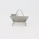 Brushed Steel Magazine Rack 1980s