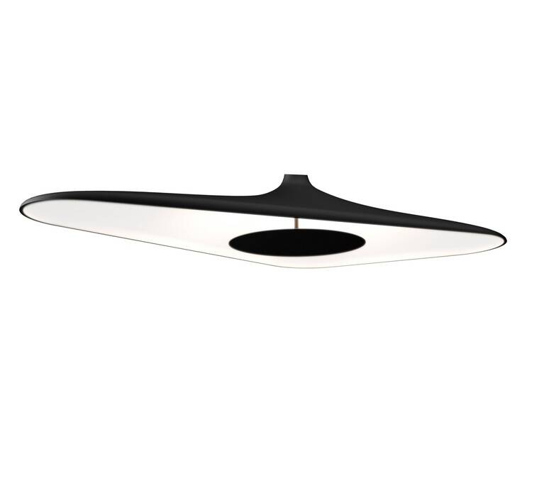 Ceiling light, black sun - luceplan