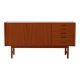 Scandinavian Teak Sideboard with Sculpted Drawers, 1950s/1960s