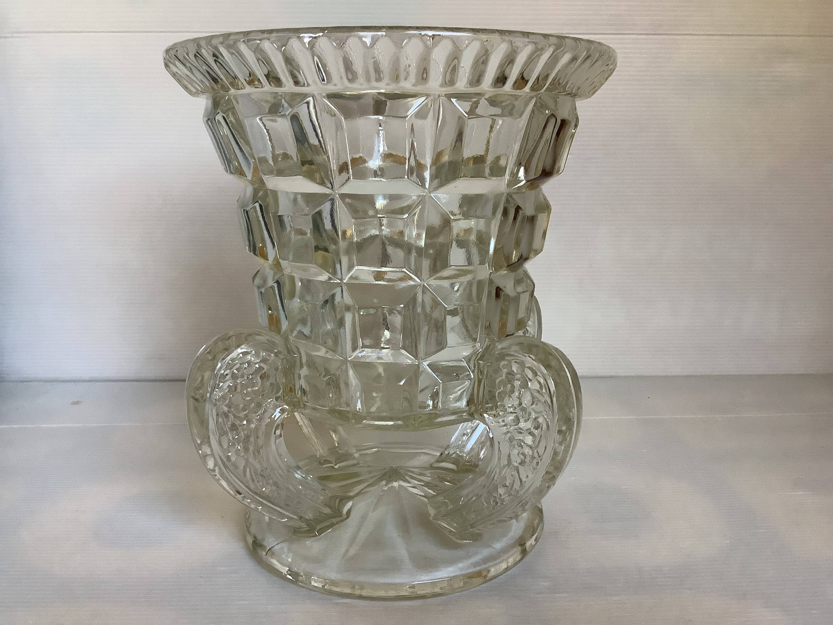 Antique large Art Deco vase from the 1930s.