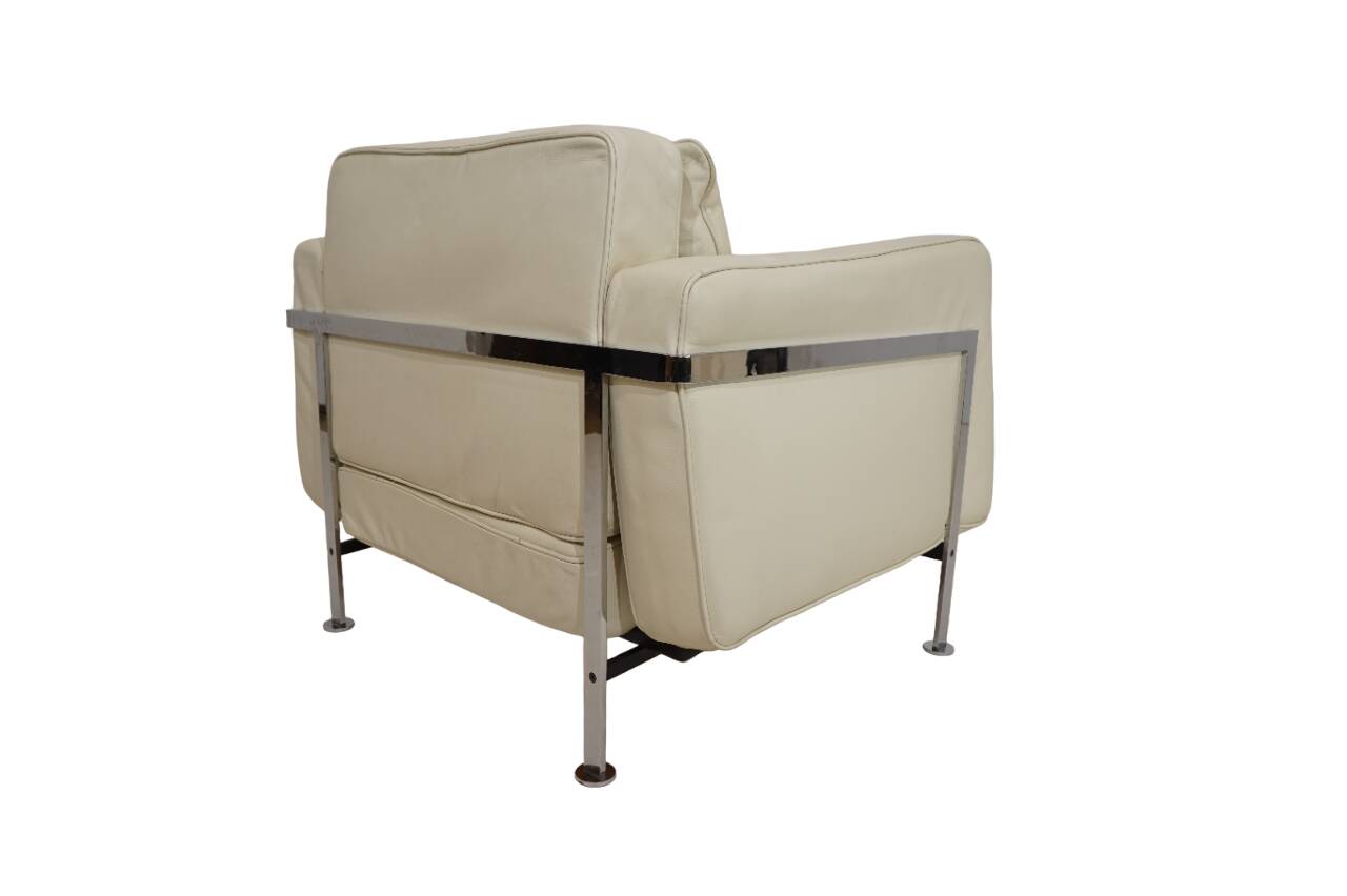 Fauteuil en cuir Robert Haussmann RH 302 pour De Sede/Hans Kaufeld