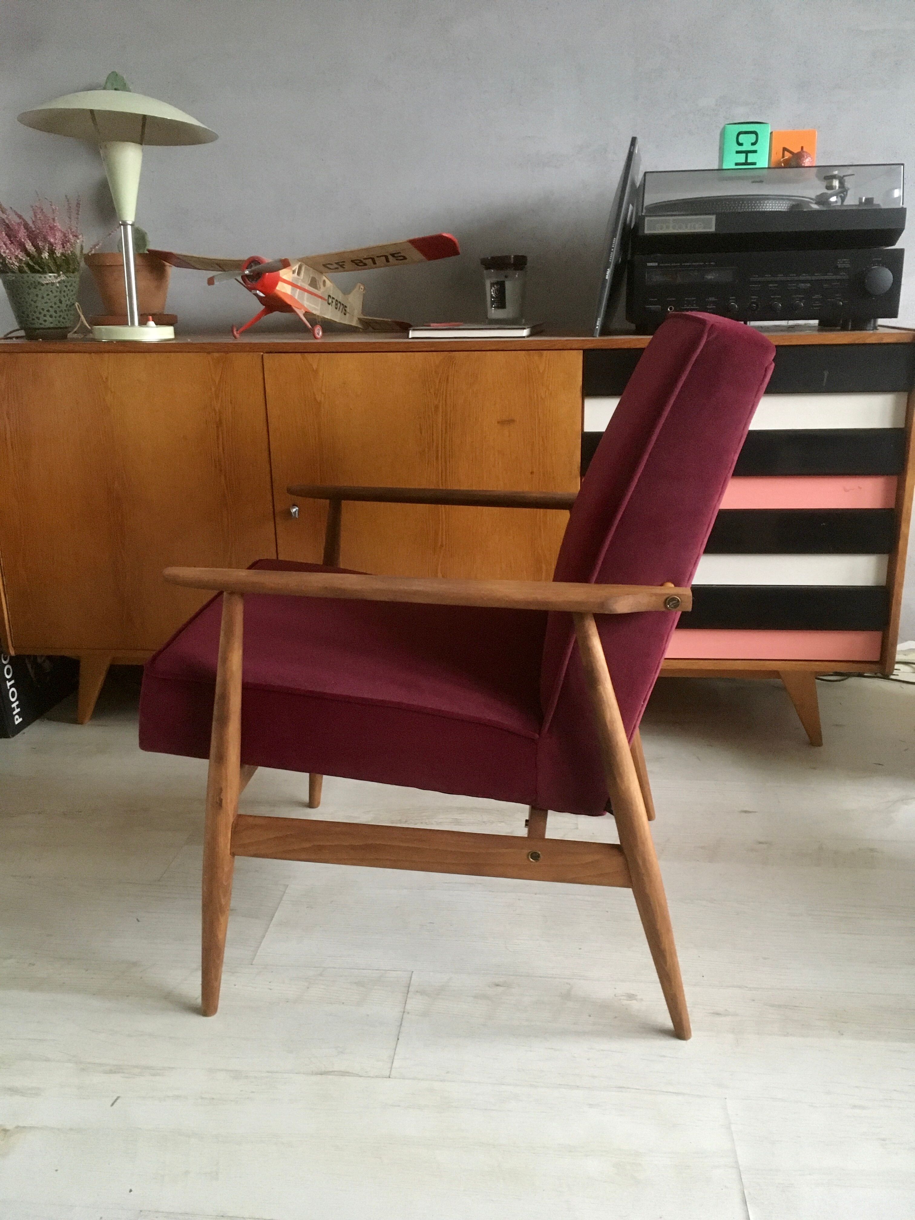 Fauteuil original vintage poli 300-190