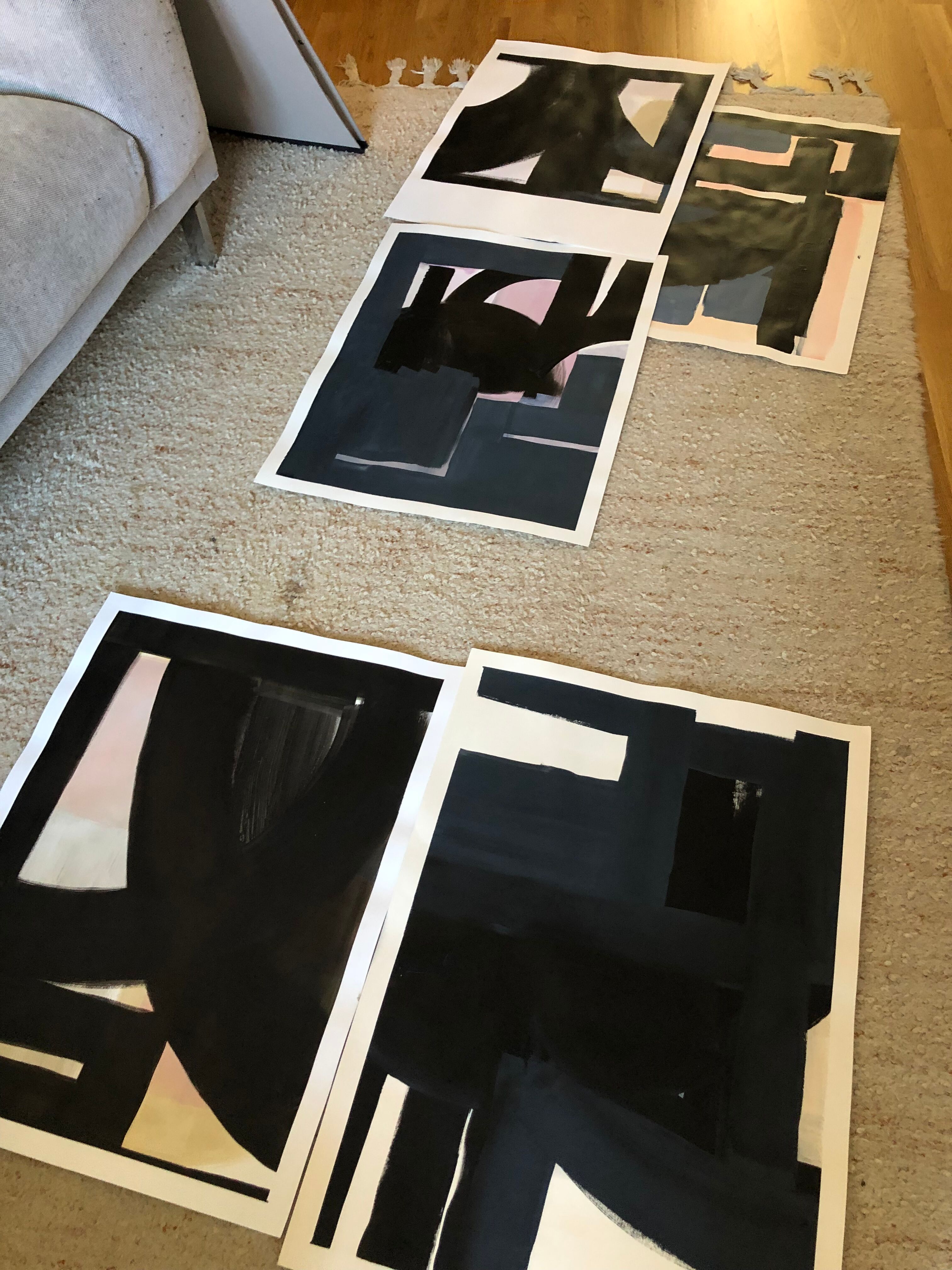 Black 11 original artwork on paper