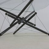 Seventies design steel wired coffee table for Cassina