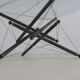 Seventies design steel wired coffee table for Cassina
