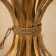 Golden vintage chandelier "wheat ears" by Maison Masca